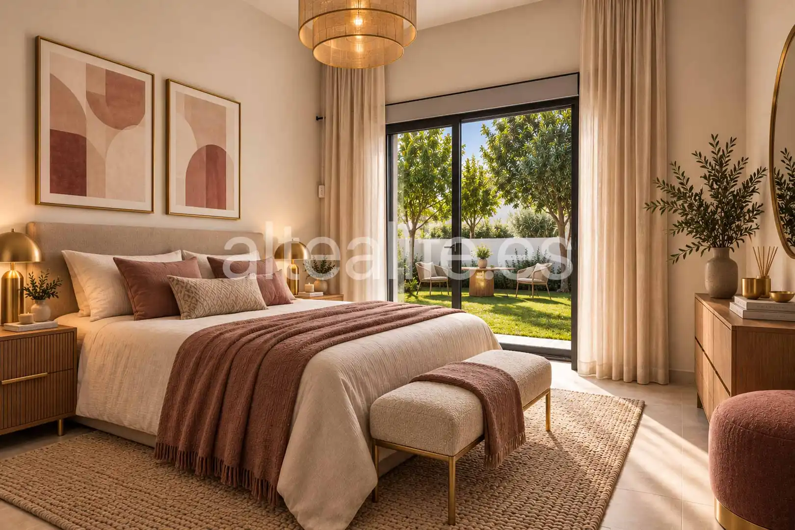 Habitación de Casa o chalet en venta en La Nucia con Aire acondicionado, Calefacción y Jardín privado