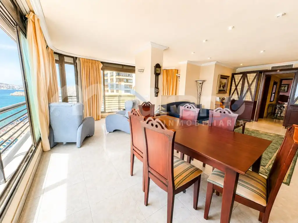 Dining room of Flat for sale in Benidorm  with Air Conditioner, Private garden and Swimming Pool