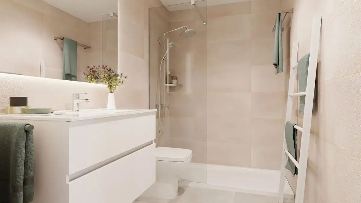 Baño de Apartamento en venta en Mijas con Aire acondicionado, Terraza y Trastero