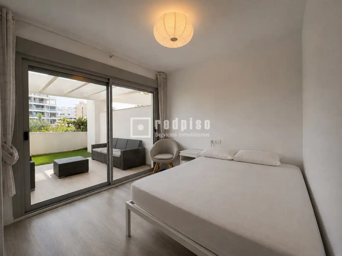 Bedroom of Flat for rent in Torremolinos  with Air Conditioner, Heating and Private garden