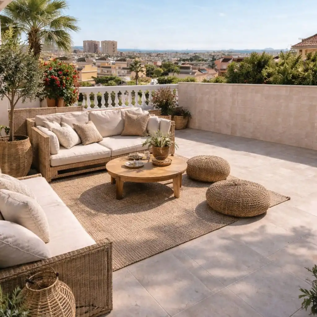 Terrasse von Dachboden zum Verkauf in Torrevieja mit Terrasse und Balkon