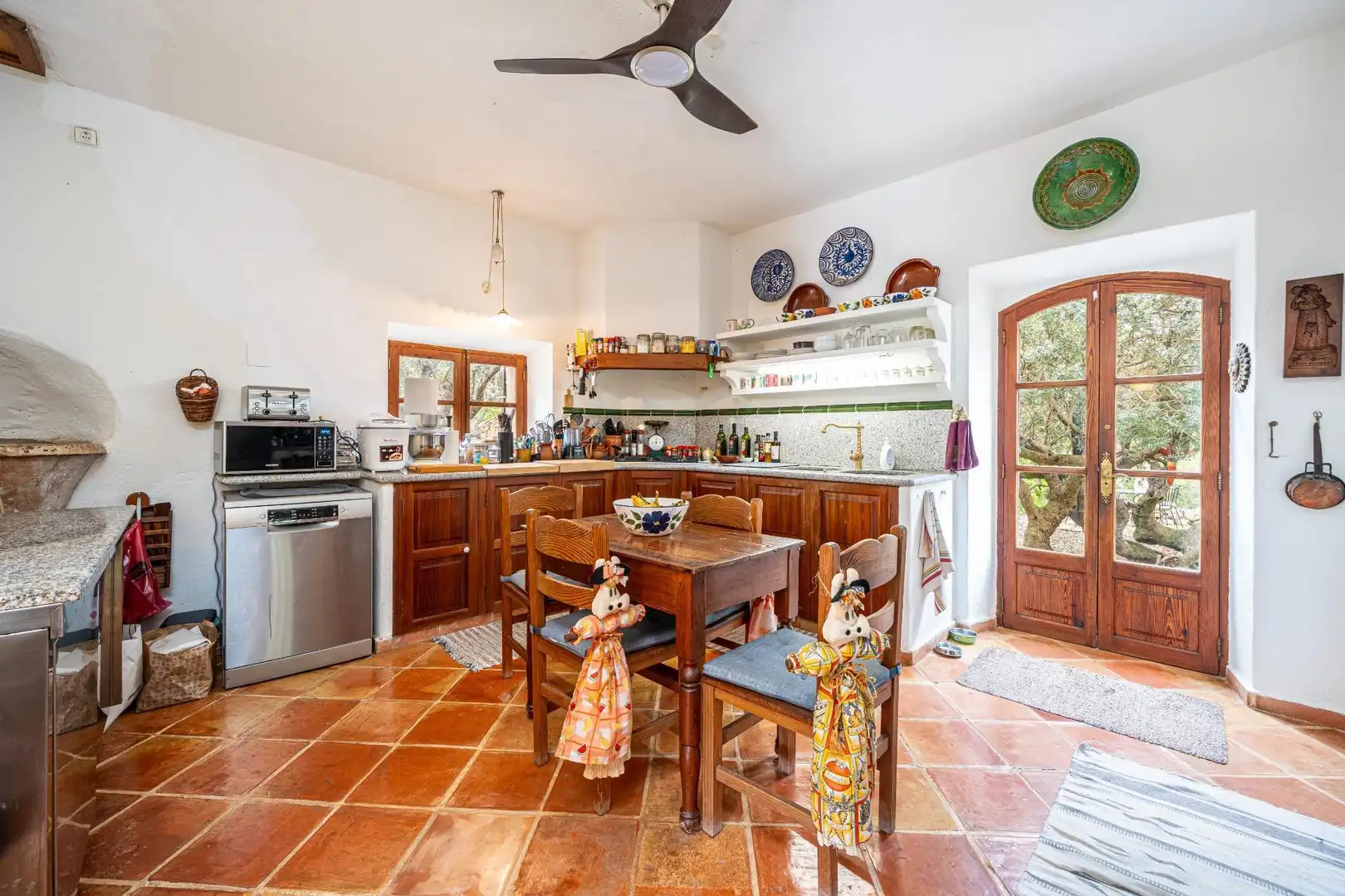 Cocina de Finca rústica en venta en Algaida con Aire acondicionado, Calefacción y Jardín privado