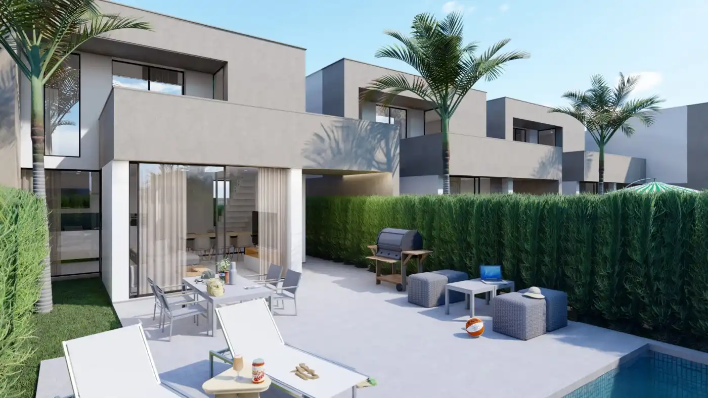 Terrassa de Casa o xalet en venda en Cartagena amb Aire condicionat, Jardí privat i Terrassa