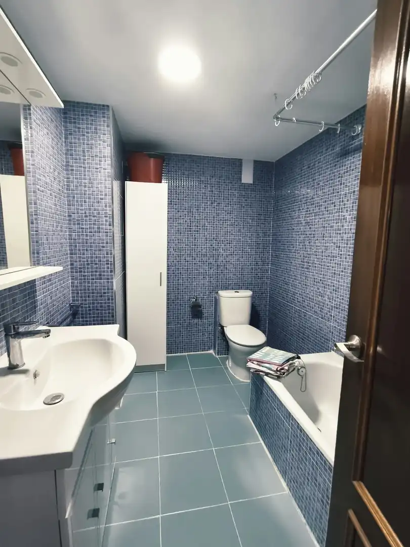 Badezimmer von Wohnung zur Miete in Medio Cudeyo mit Parkett und Möbliert