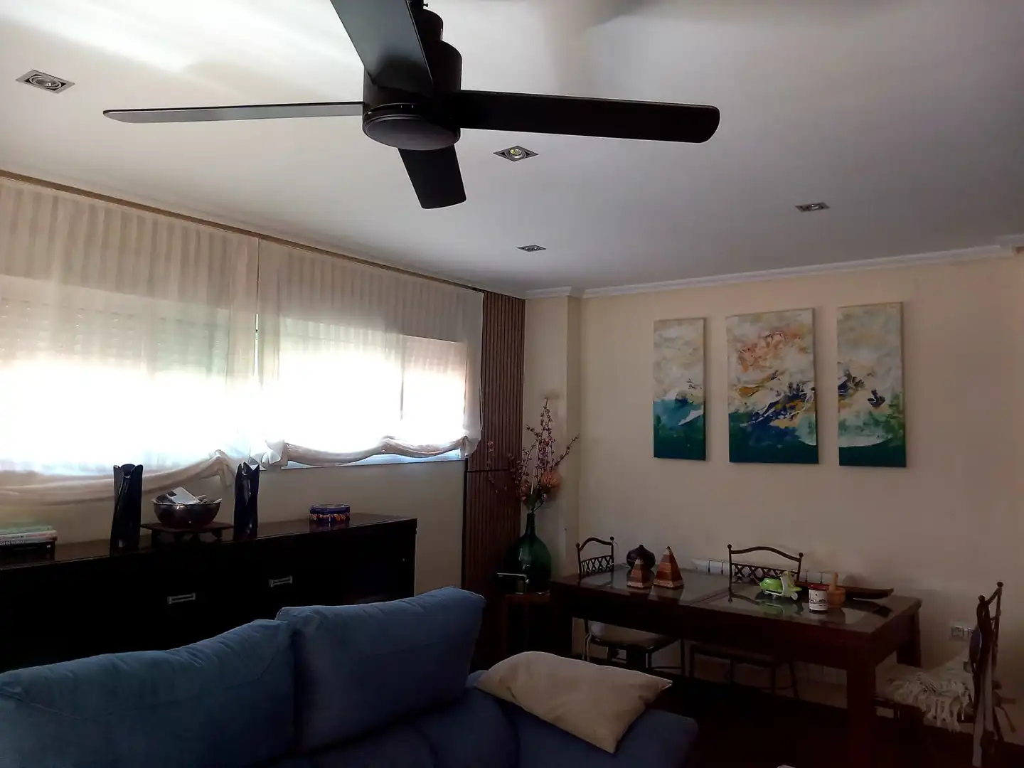 Sala d'estar de Casa o xalet en venda en Talavera la Real amb Aire condicionat i Moblat