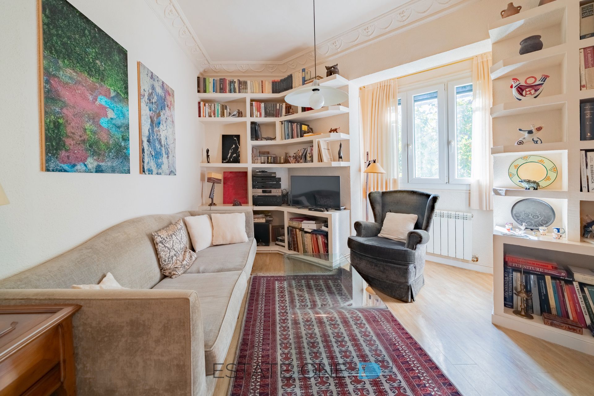 Sala d'estar de Pis en venda en  Madrid Capital amb Aire condicionat, Calefacció i Traster