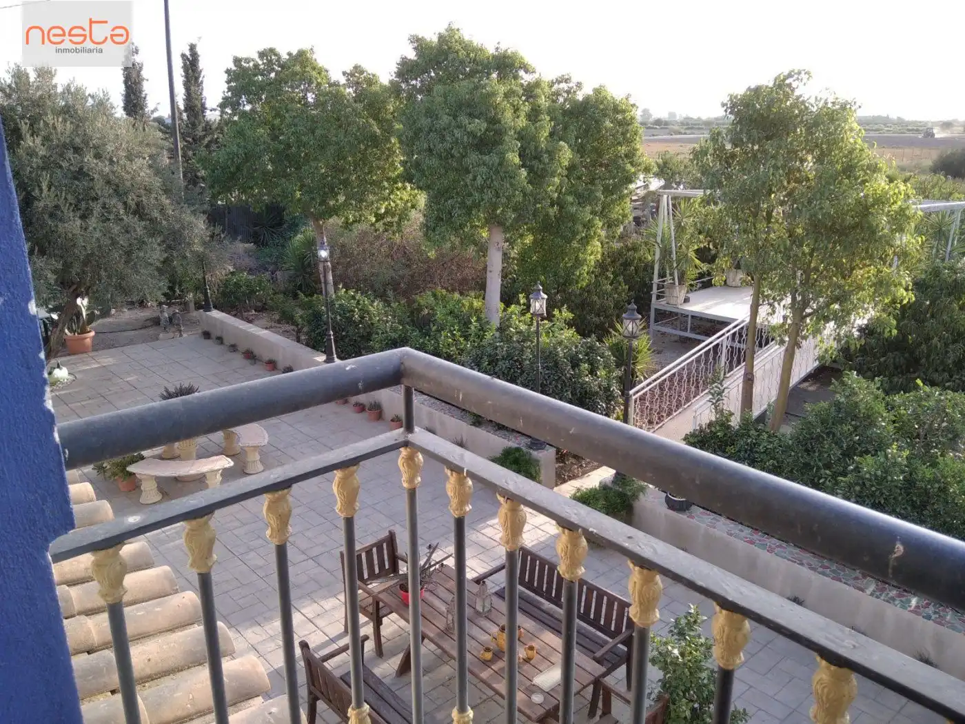 Terrassa de Finca rústica en venda en Lorca amb Aire condicionat, Jardí privat i Moblat