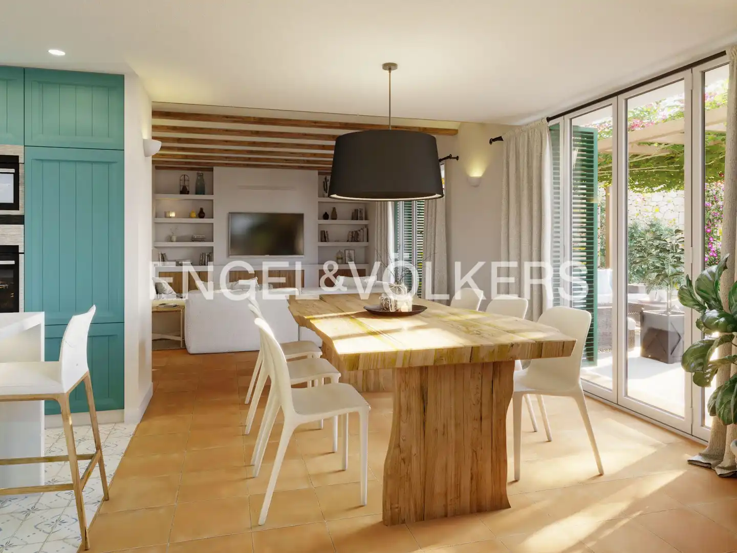 Dining room of Houses for sale in Jávea / Xàbia  with Air Conditioner, Heating and Private garden