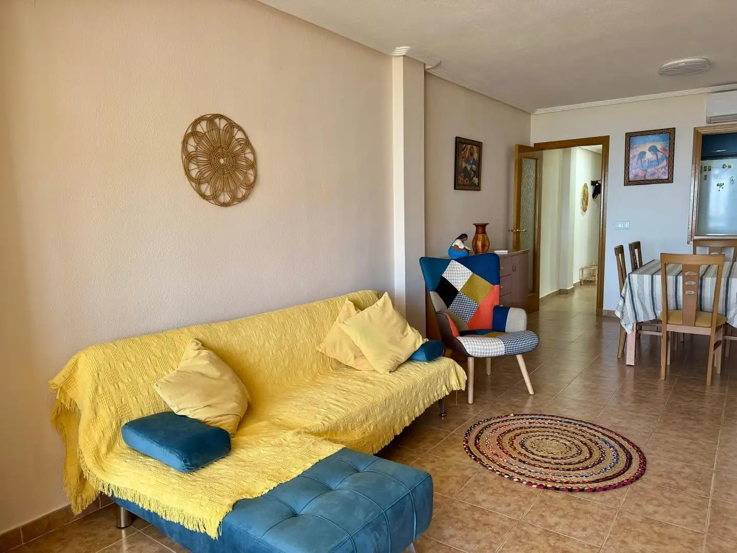 Living room of Apartments for rent in Alicante / Alacant  with Air Conditioner, Furnished and Community pool