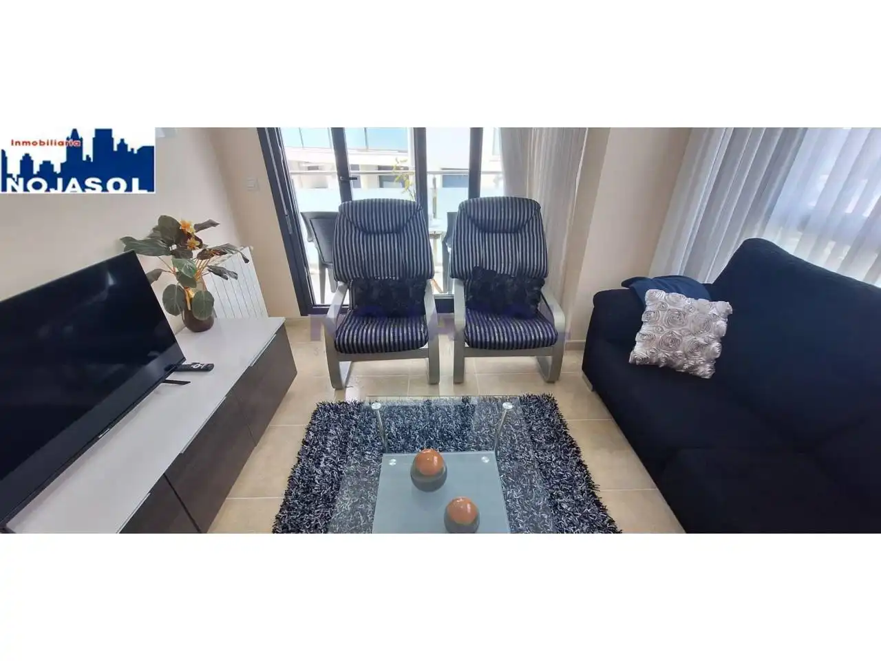 Living room of Flat for rent in Noja  with Heating, Terrace and Furnished