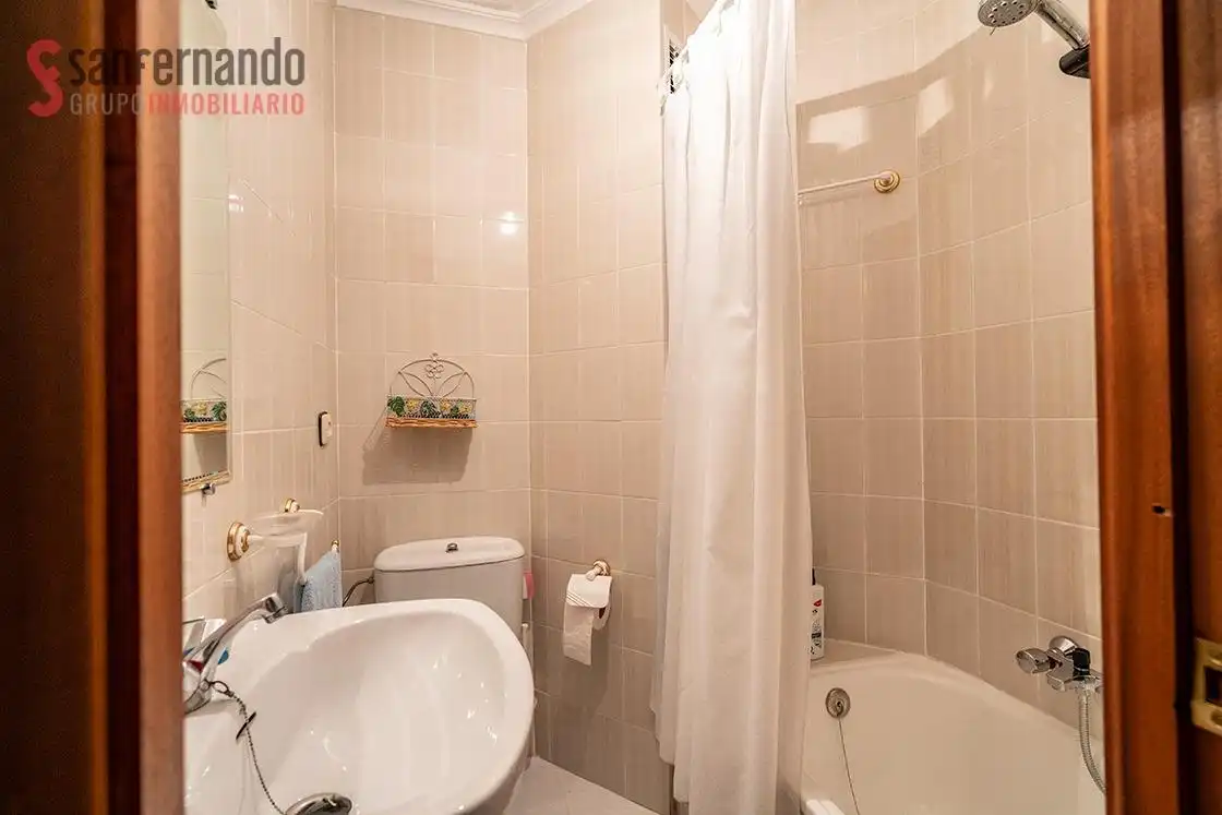 Bathroom of Flat for sale in Suances  with Heating, Private garden and Furnished