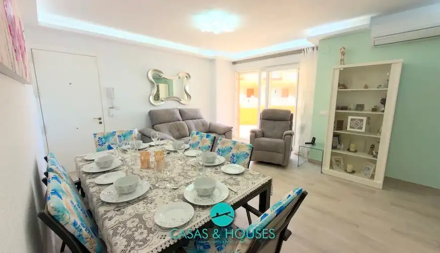 Dining room of Apartments for sale in La Manga del Mar Menor  with Air Conditioner, Heating and Terrace