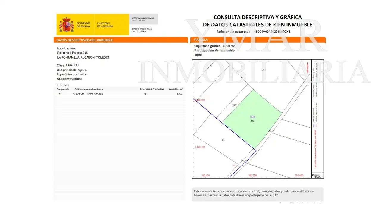 Rustikales Grundstück zum Verkauf in Alcabón