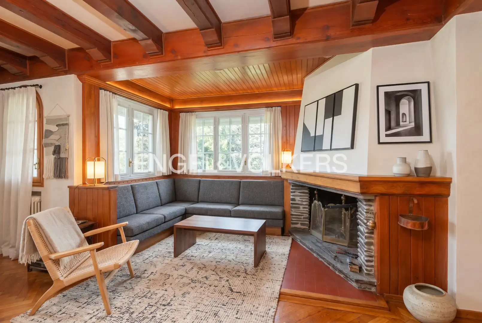 Sala de estar de Casa o chalet en venta en Osséja con Calefacción, Jardín privado y Parquet