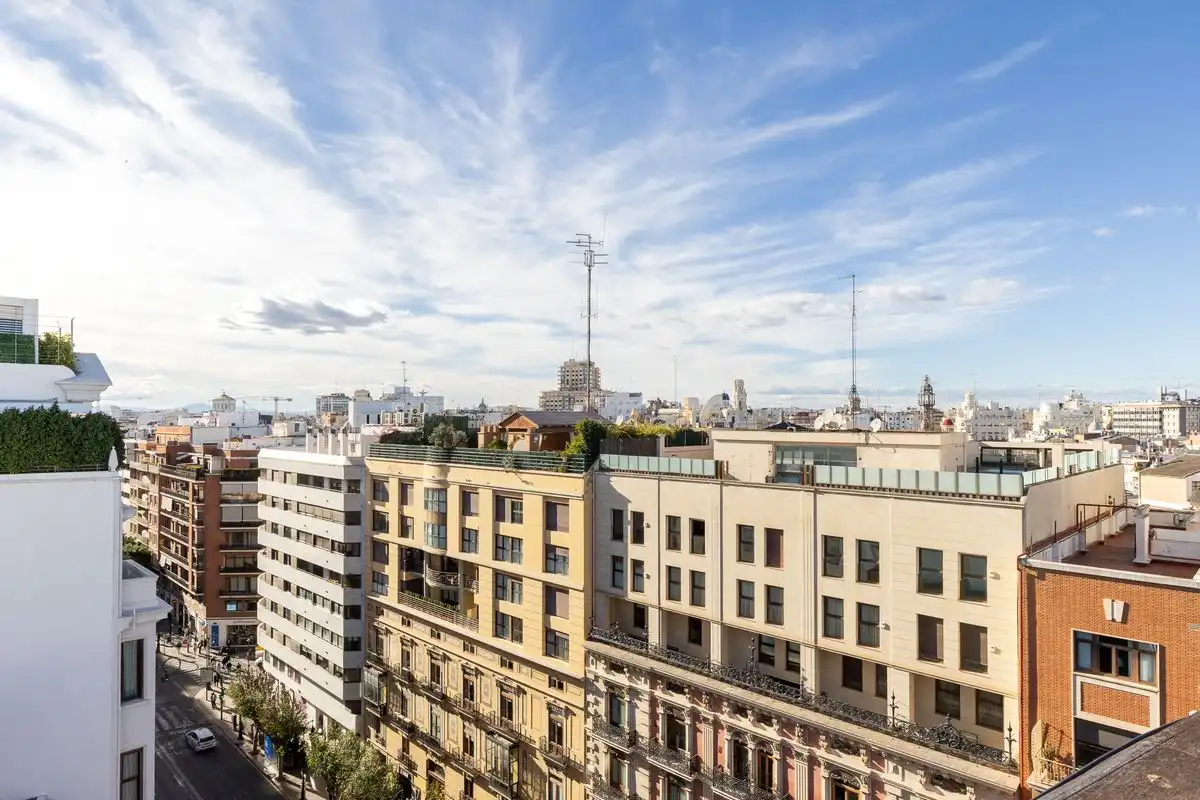 Vista exterior de Ático de alquiler en Valencia con Aire acondicionado, Calefacción y Terraza