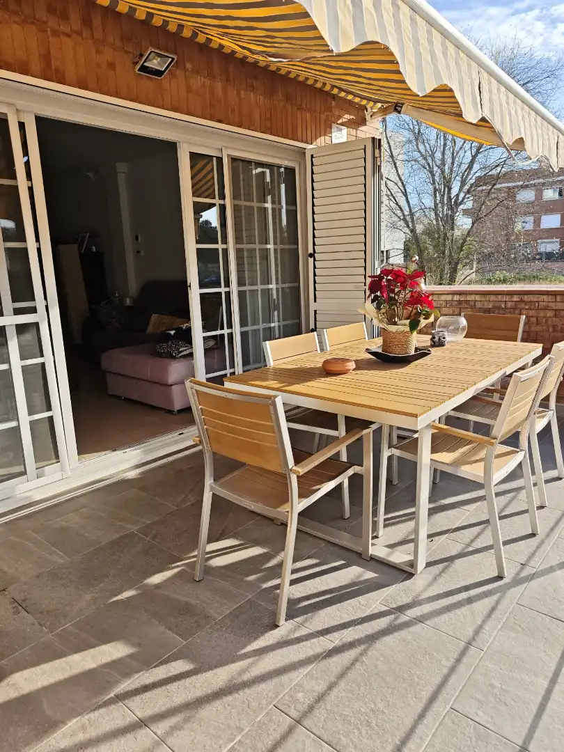 Terraza de Casa adosada en venta en Cubelles con Aire acondicionado, Calefacción y Jardín privado