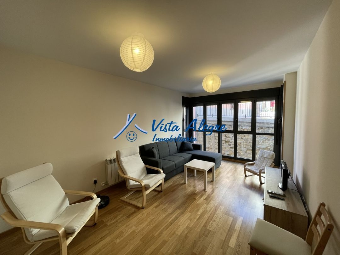 Sala d'estar de Apartament de lloguer en Haro amb Calefacció, Parquet i Piscina