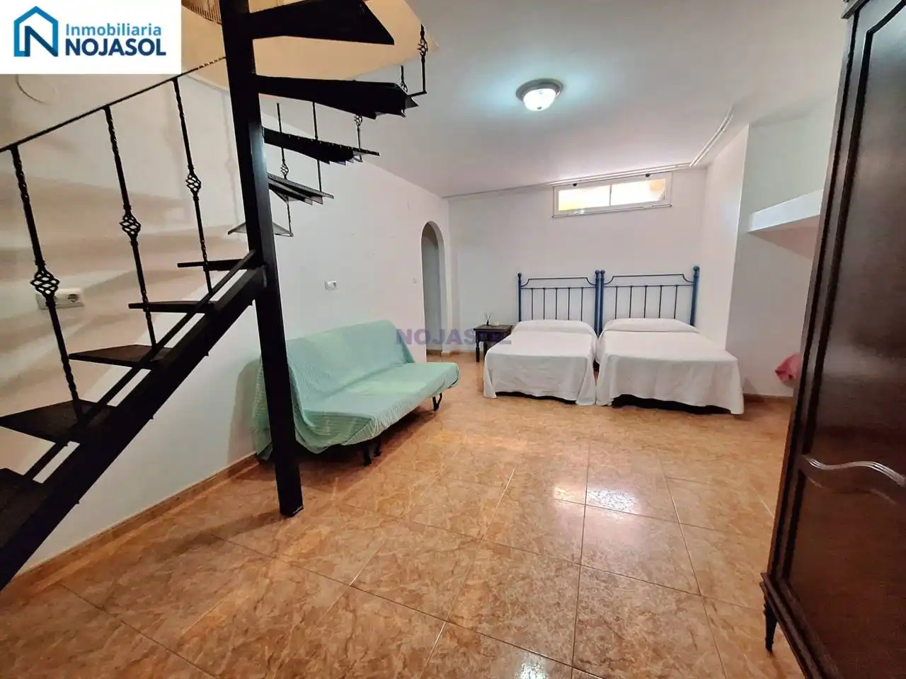 Wohnung zur Miete in Noja mit Heizung, Privatgarten und Terrasse