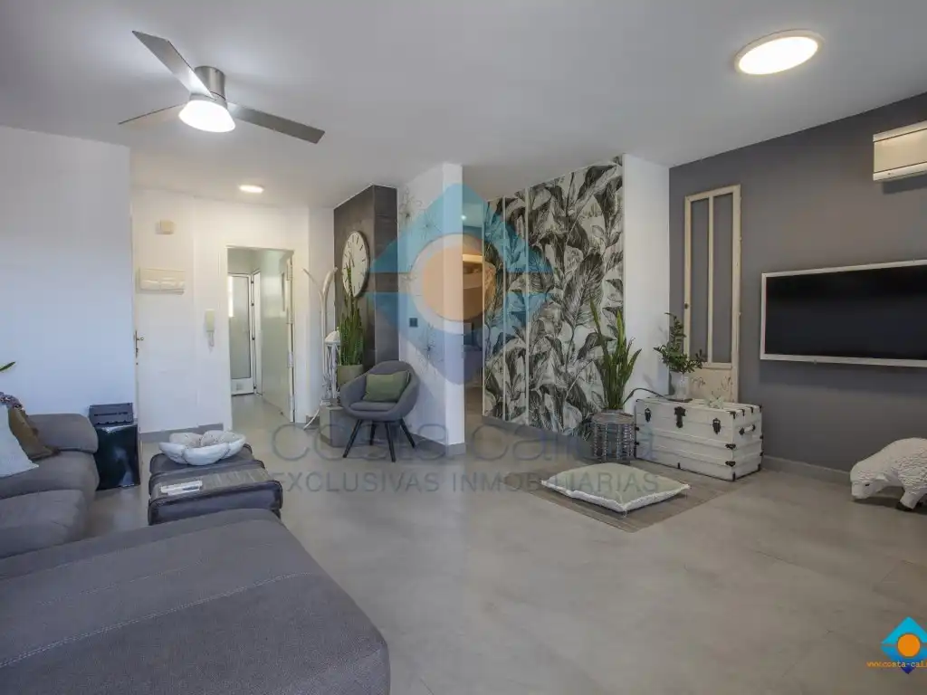 Living room of Flat for sale in Mazarrón  with Air Conditioner, Terrace and Furnished