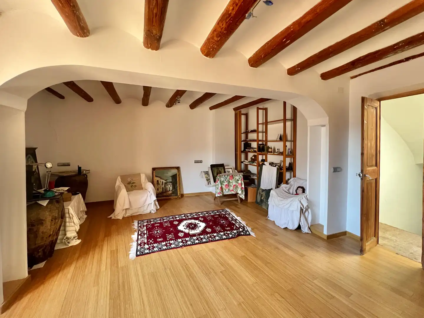 Sala de estar de Casa o chalet en venta en Ulldemolins con Parquet, Terraza y Trastero