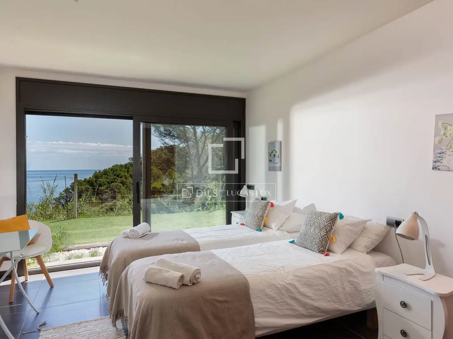 Schlafzimmer von Haus oder Chalet zum Verkauf in Begur mit Klimaanlage, Heizung und Privatgarten
