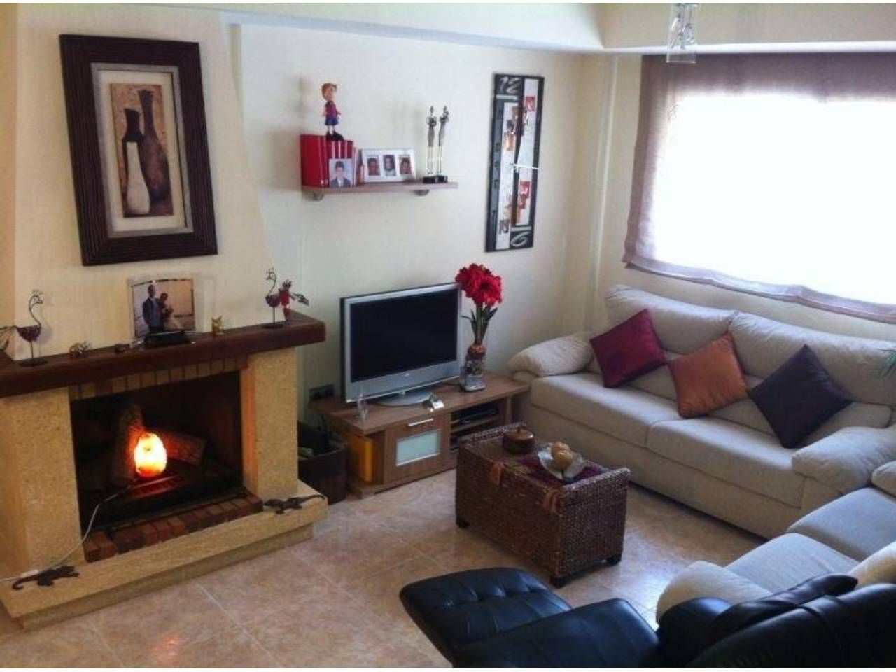 Living room of House or chalet for sale in Vidreres  with Heating, Parquet flooring and Terrace