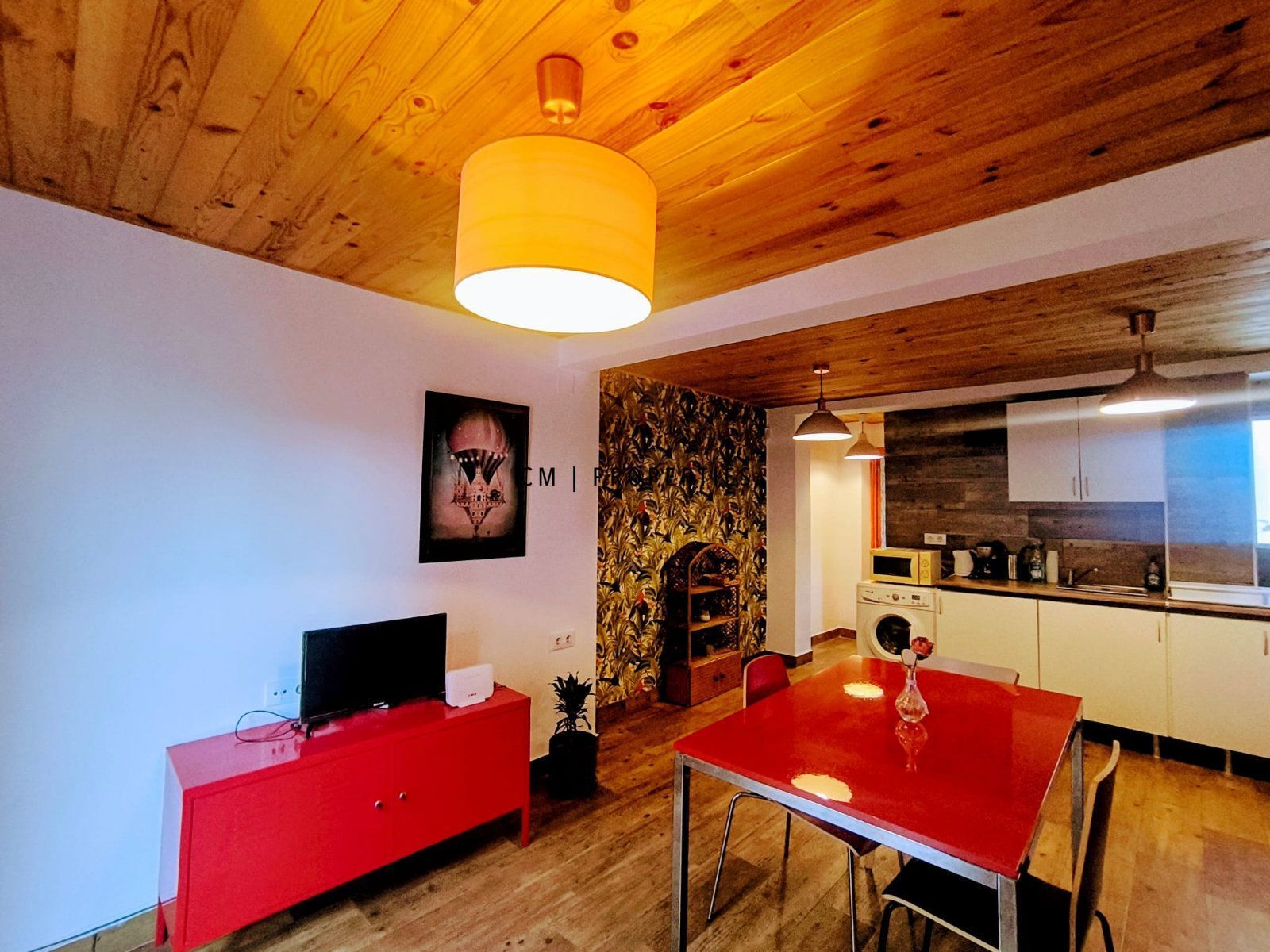 Sala d'estar de Àtic de lloguer en  Valencia Capital amb Terrassa, Moblat i Forn