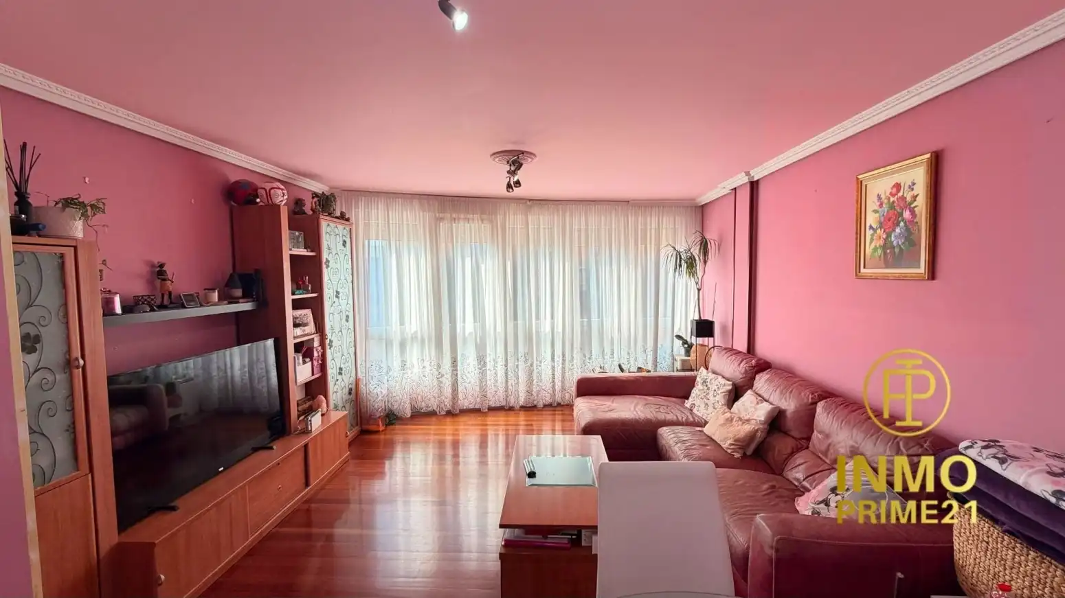 Living room of Flat for sale in Santander  with Heating, Parquet flooring and Swimming Pool