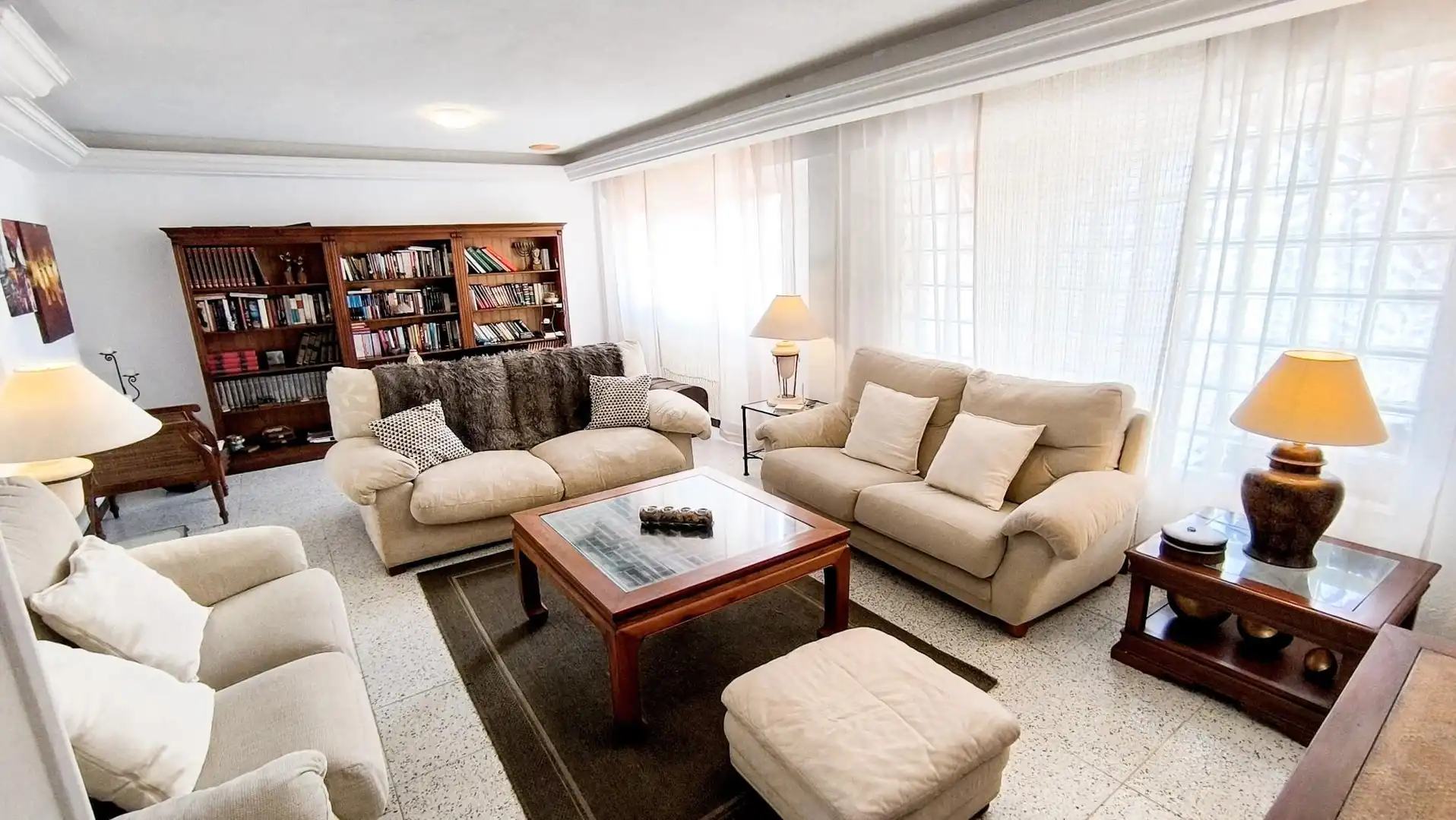 Wohnzimmer von Einfamilien-Reihenhaus zum Verkauf in La Manga del Mar Menor mit Terrasse