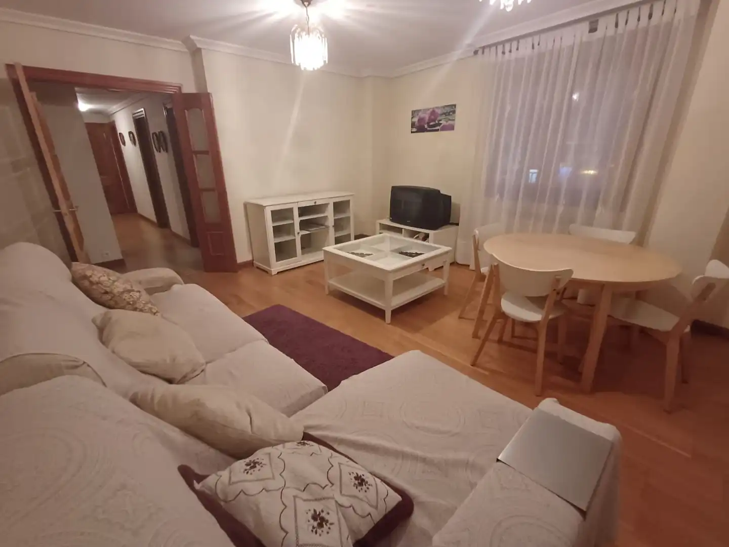 Living room of Flat for sale in Calahorra  with Heating, Parquet flooring and Terrace