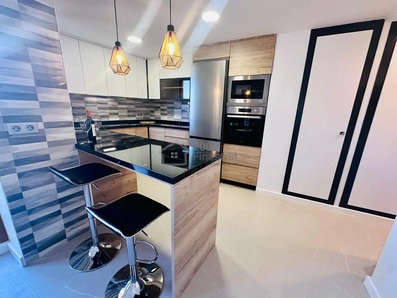 Cocina de Planta baja de alquiler en Callosa d'en Sarrià con Aire acondicionado, Terraza y Amueblado