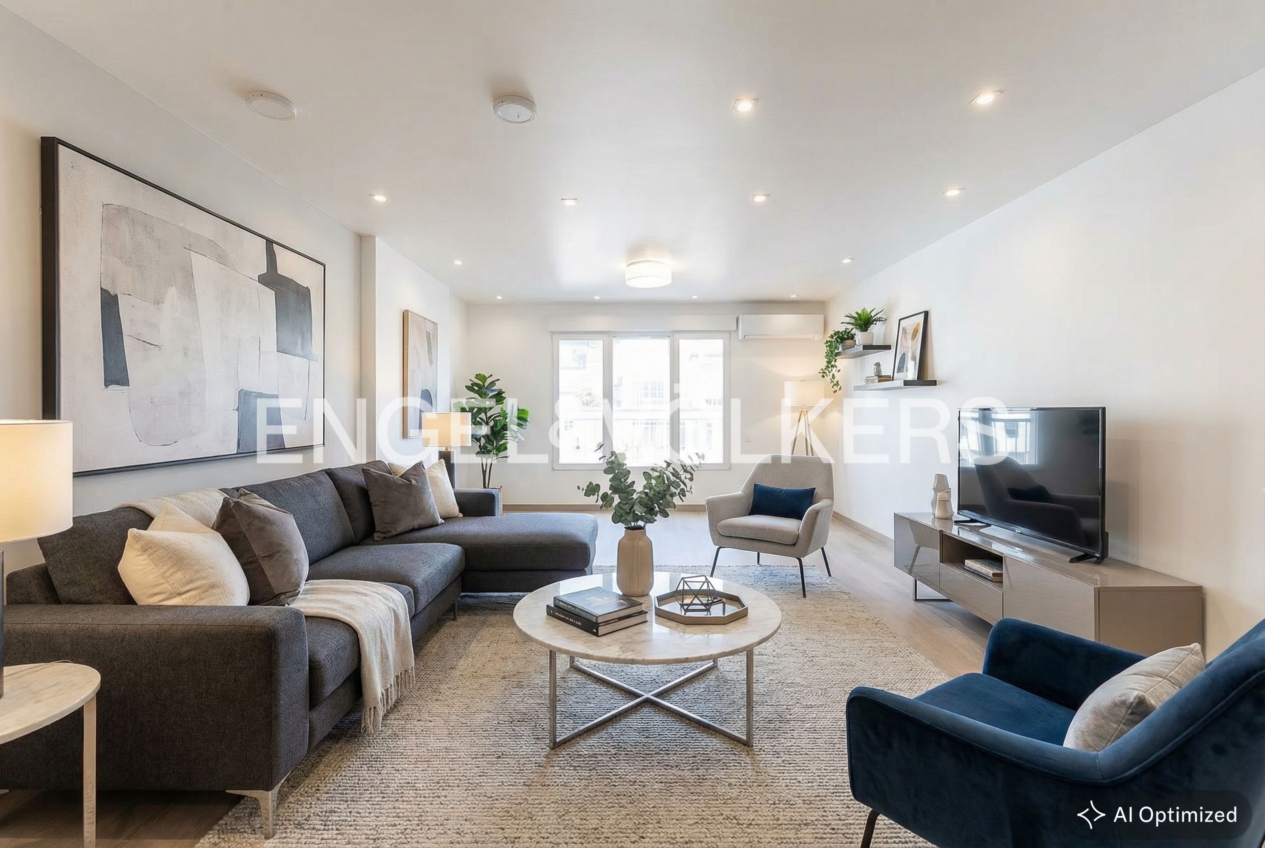 Sala d'estar de Apartament de lloguer en  Valencia Capital amb Aire condicionat, Calefacció i Parquet