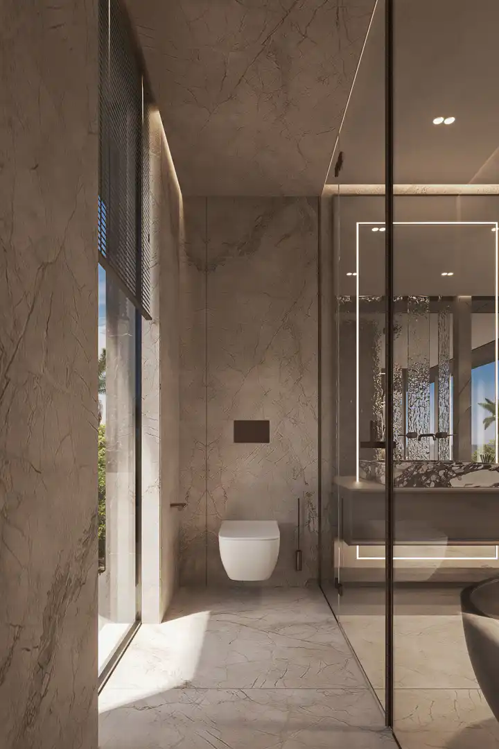 Baño de Casa o chalet en venta en Marbella con Aire acondicionado, Jardín privado y Terraza