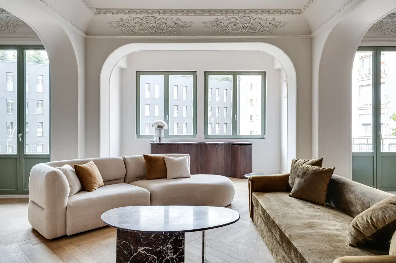 Wohnzimmer von Wohnungen zum Verkauf in Barcelona mit Klimaanlage, Heizung und Parkett
