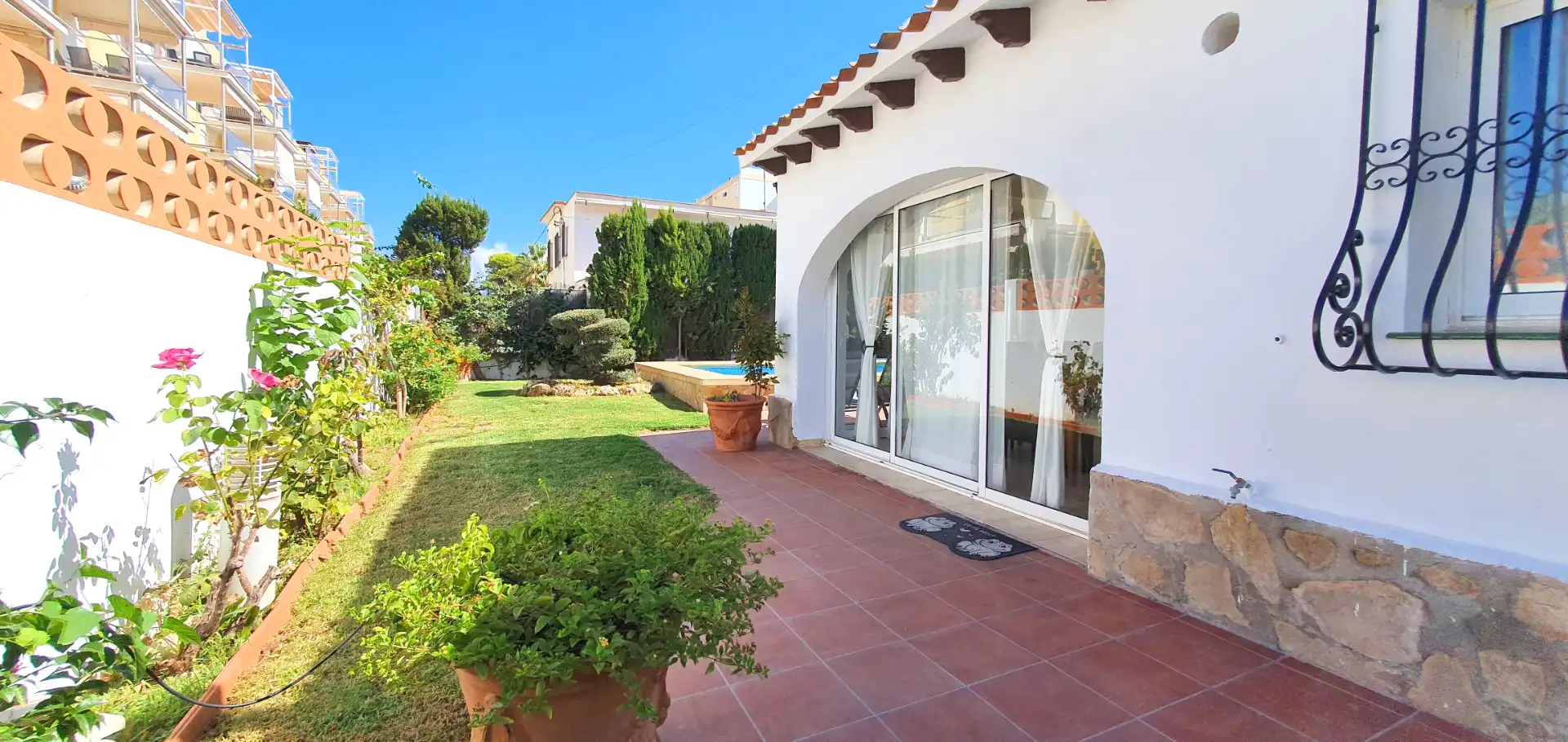 Garden of Houses for rent in Dénia  with Air Conditioner, Heating and Private garden