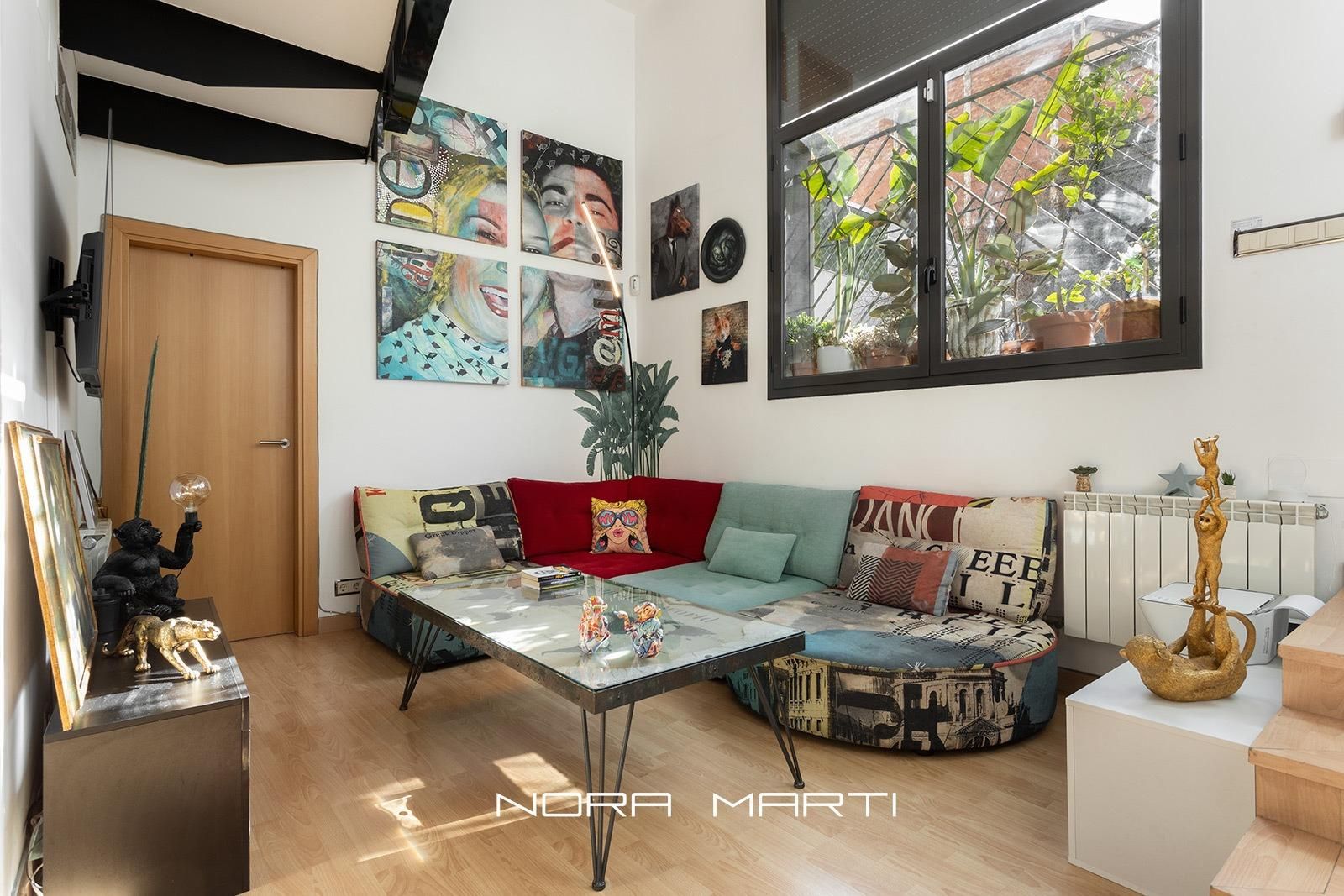 Sala d'estar de Planta baixa en venda en  Barcelona Capital amb Aire condicionat, Calefacció i Terrassa