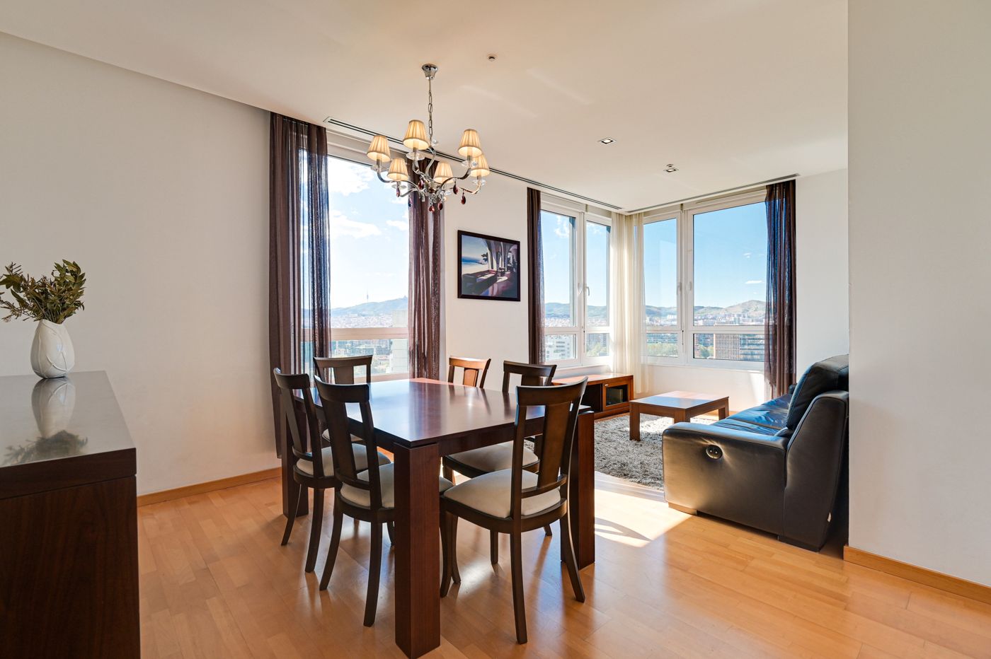 Dining room of Flat to rent in  Barcelona Capital  with Air Conditioner, Furnished and Washing machine