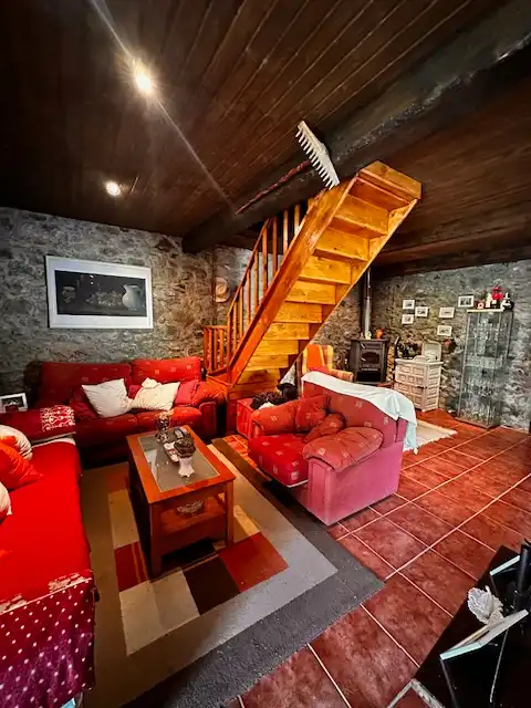 Sala de estar de Casa adosada en venta en Candamo con Calefacción, Jardín privado y Terraza