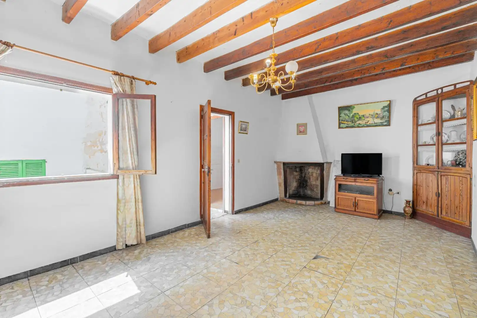 Sala de estar de Casa adosada en venta en Inca con Alarma