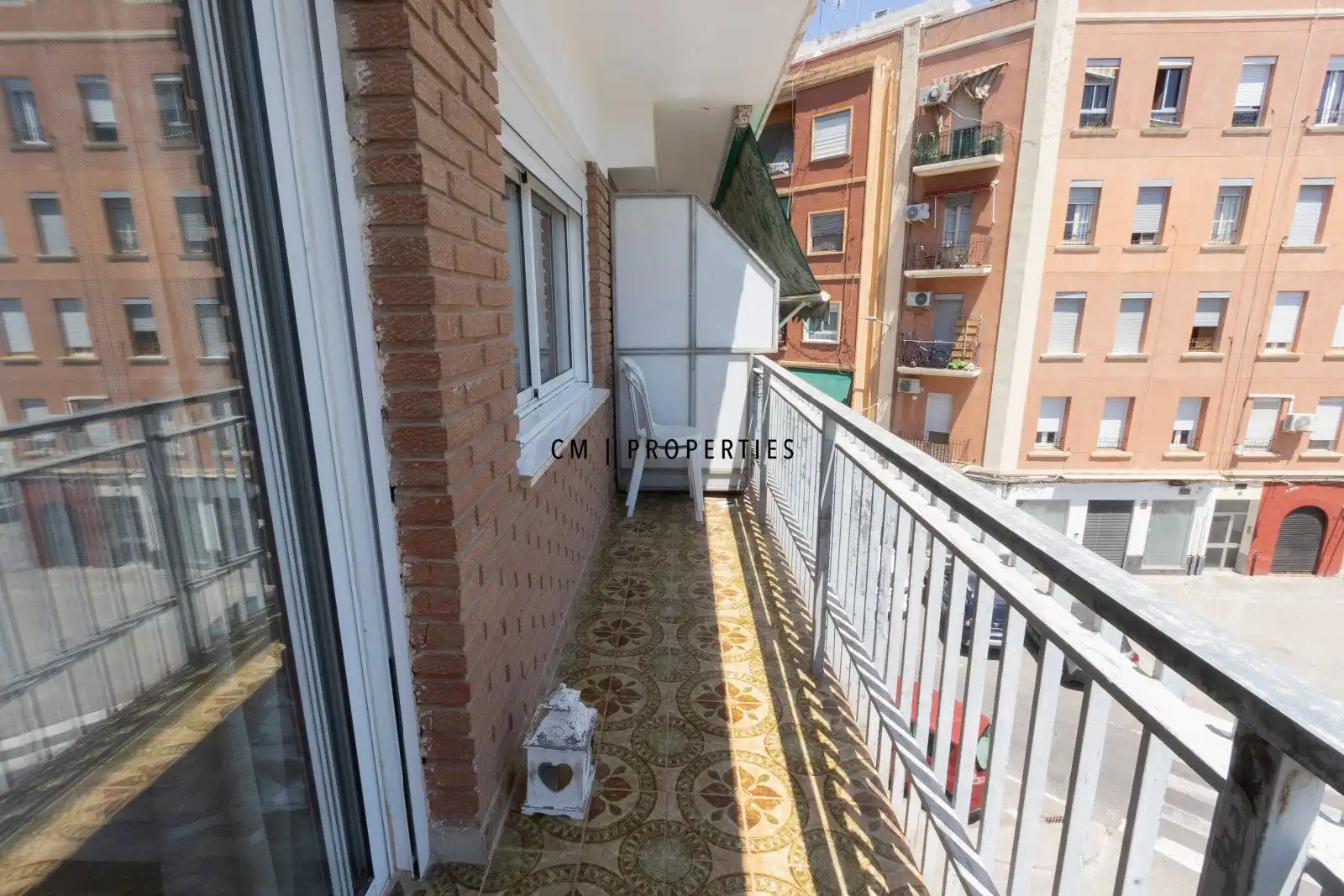 Terraza de Piso de alquiler en Valencia con Aire acondicionado, Parquet y Amueblado