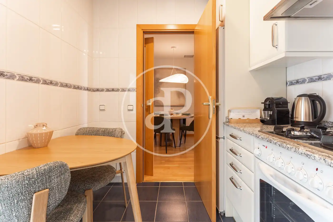Küche von Wohnung zur Miete in Barcelona mit Klimaanlage, Heizung und Möbliert