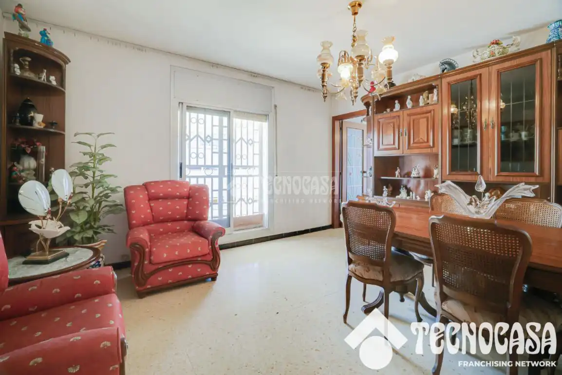 Sala de estar de Piso en venta en Badalona con Terraza