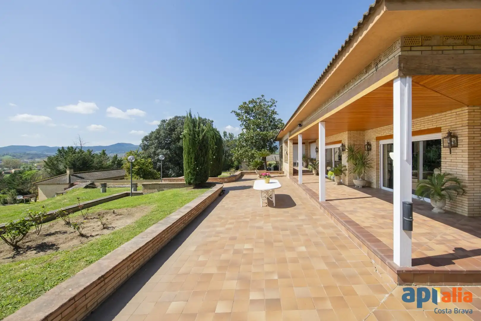 Terraza de Finca rústica en venta en Cornellà del Terri con Aire acondicionado, Calefacción y Terraza