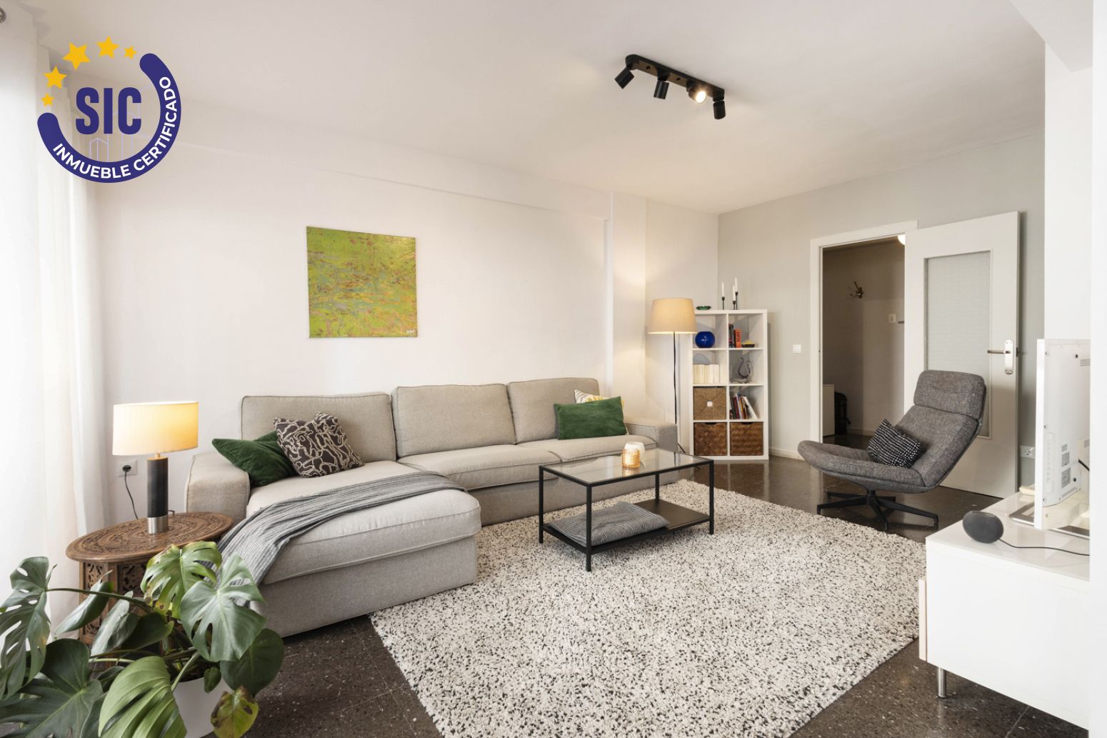 Living room of Flat for sale in  Valencia Capital  with Air Conditioner and Terrace