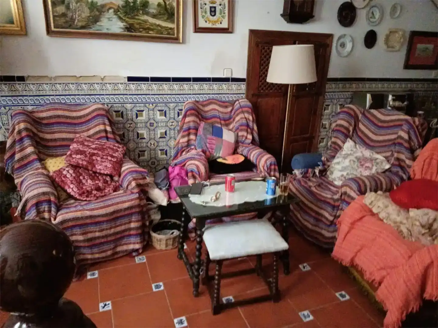 Sala d'estar de Casa adosada en venda en Mazarambroz amb Aire condicionat i Traster