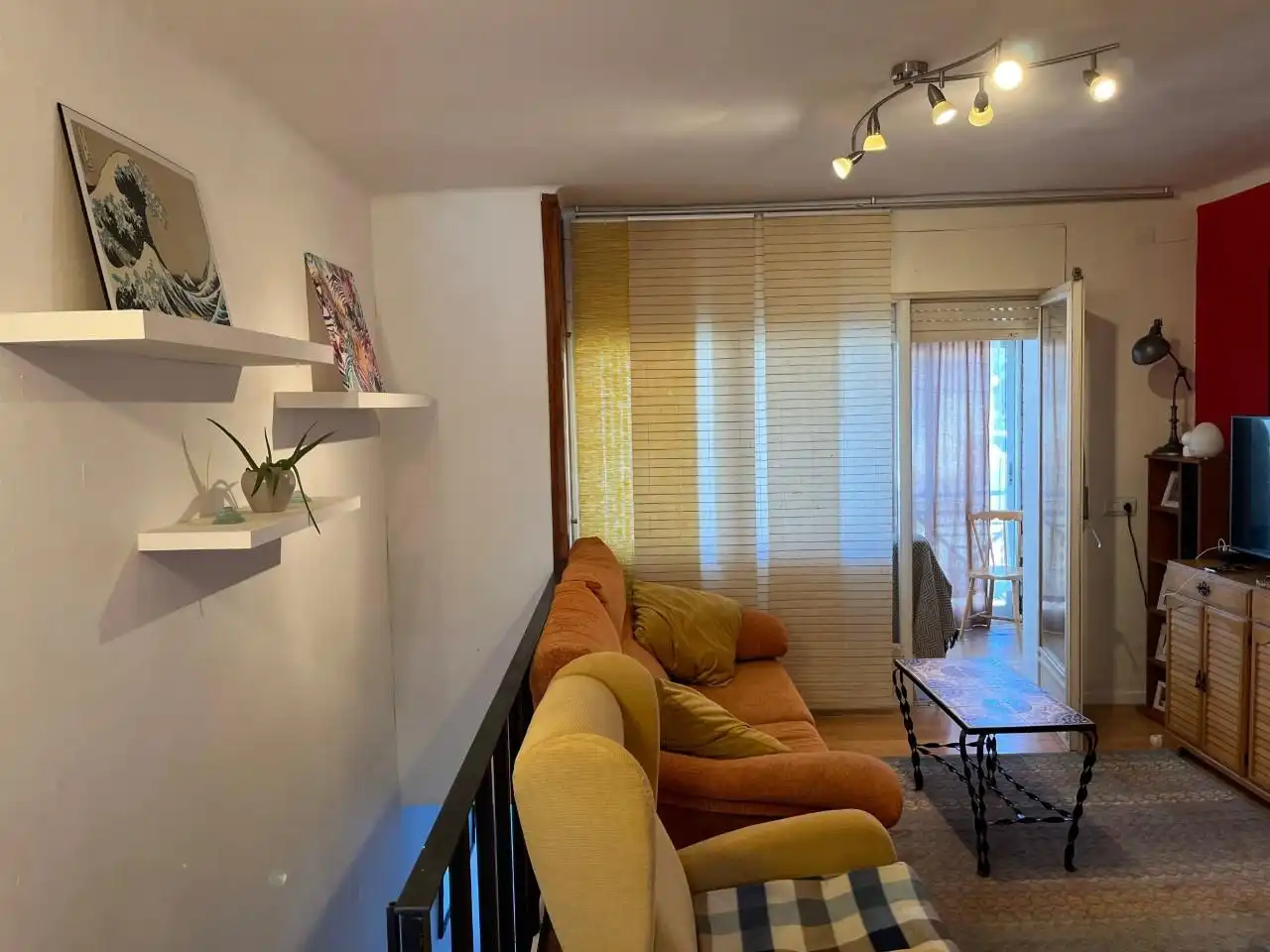 Wohnzimmer von Einfamilien-Reihenhaus zur Miete in Cambrils mit Heizung