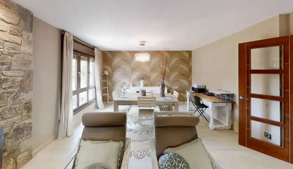 Living room of Houses for sale in Abegondo  with Heating, Private garden and Parquet flooring