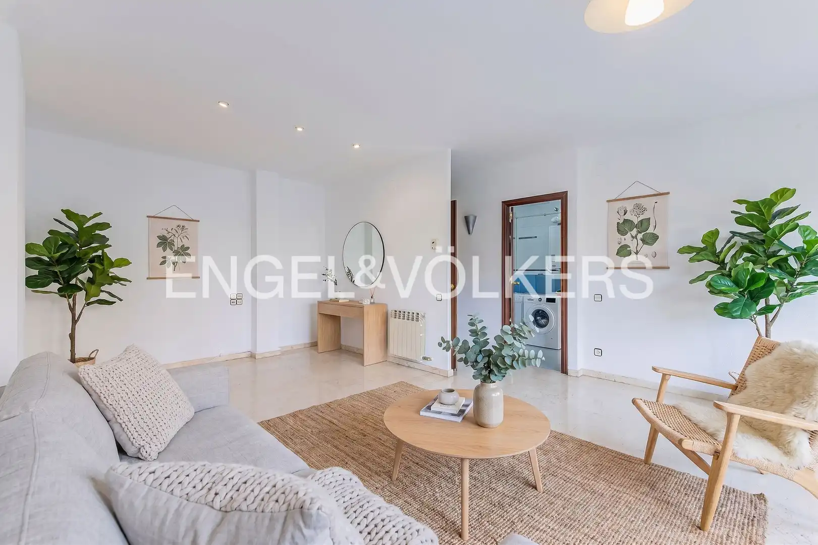 Wohnzimmer von Wohnung zum Verkauf in Barcelona mit Klimaanlage, Heizung und Terrasse