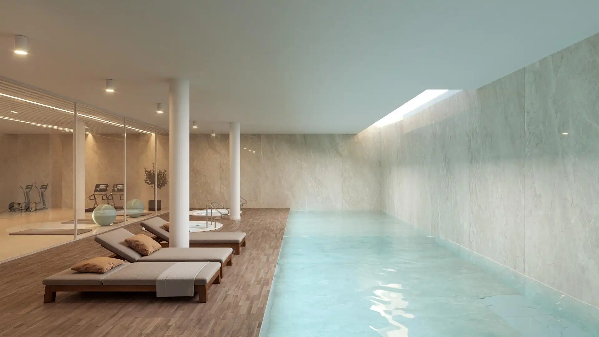Piscina de Apartament en venda en La Nucia amb Aire condicionat, Jardí privat i Terrassa