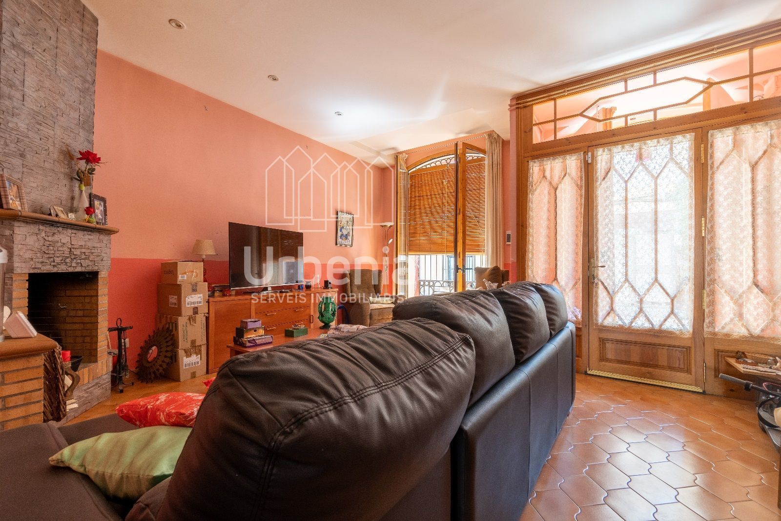 Sala d'estar de Casa o xalet en venda en Premià de Mar amb Calefacció i Terrassa